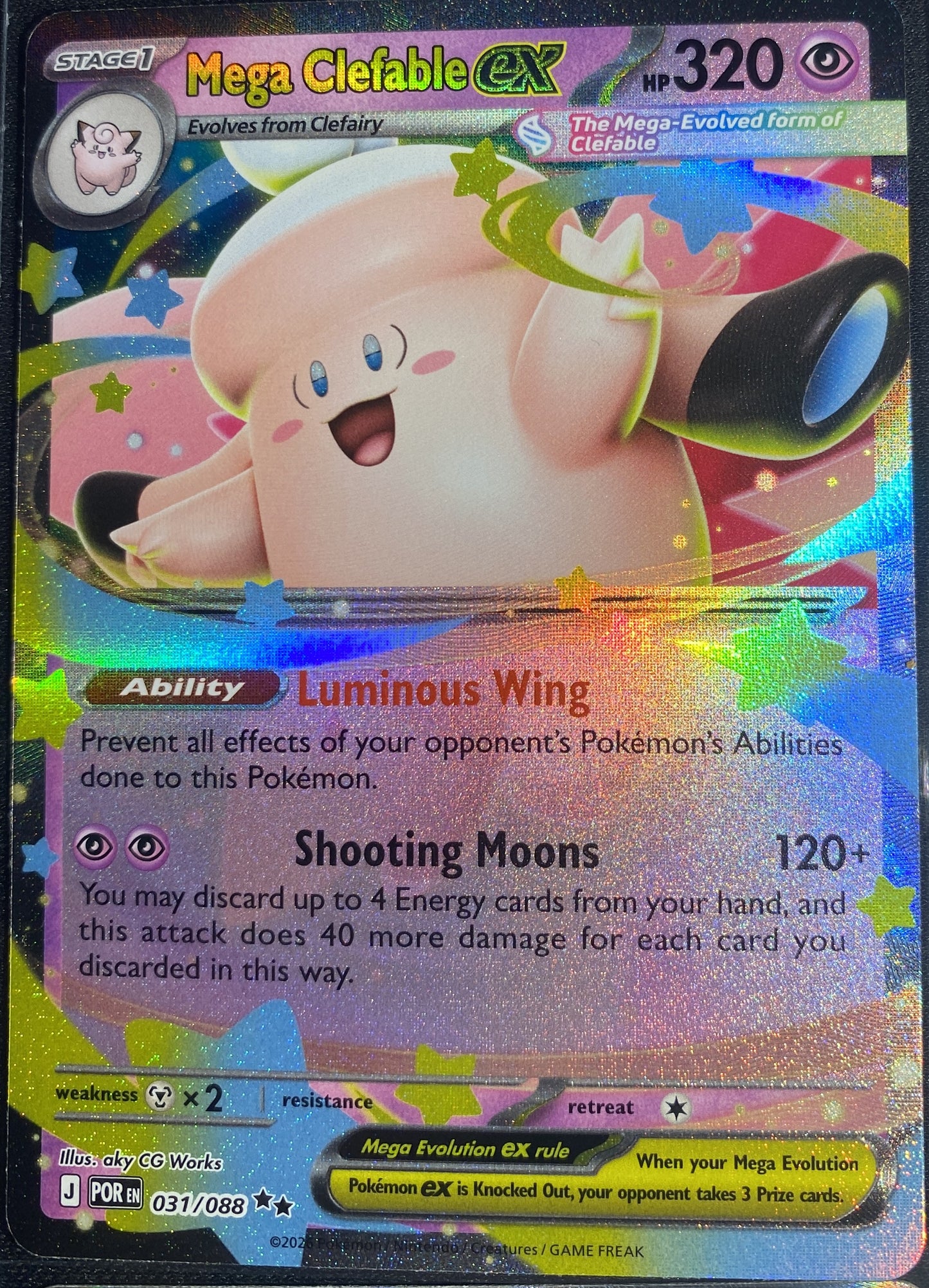 Mega Clefable ex - 031/088