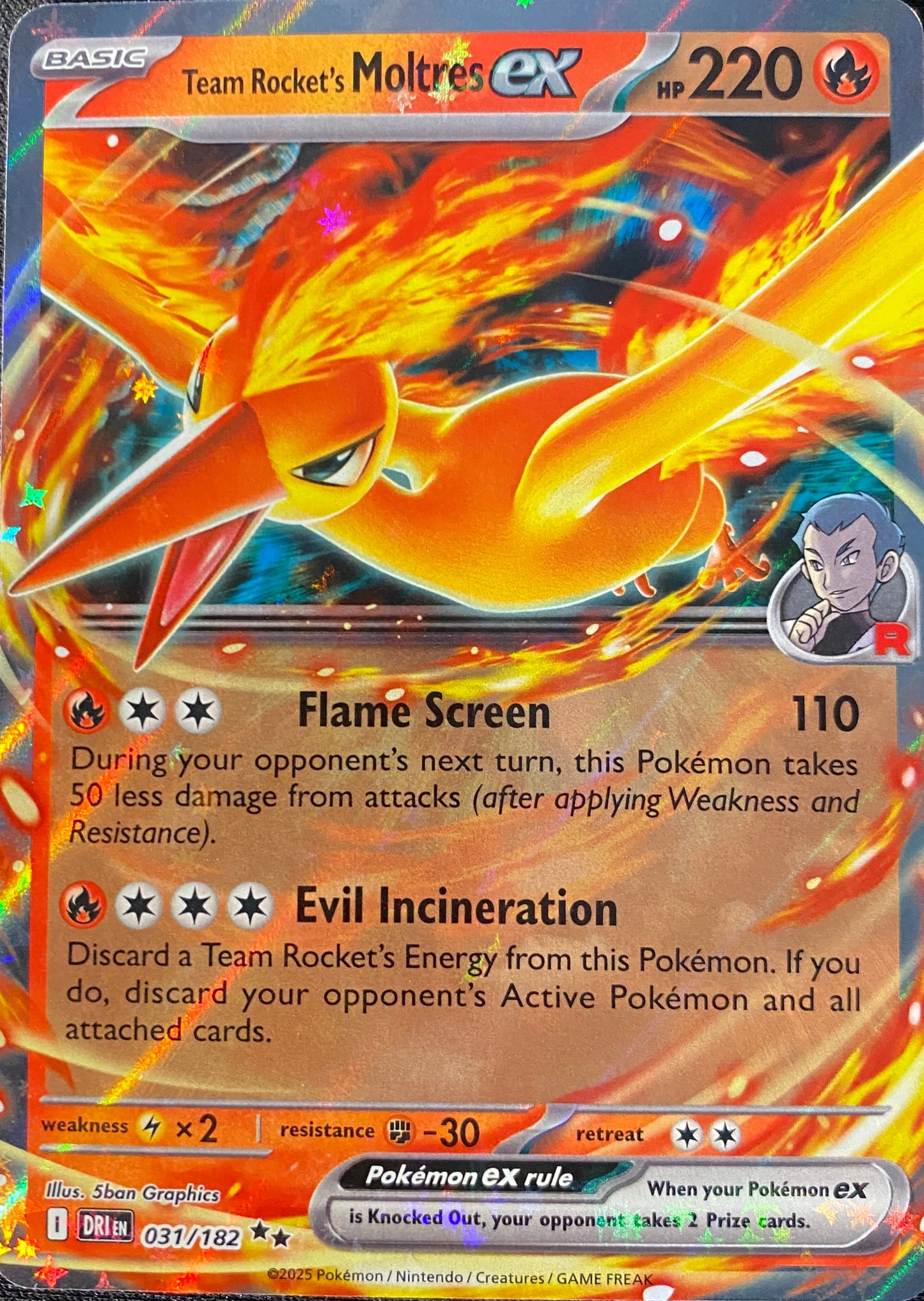 Team Rocket's Moltres ex - 031/182