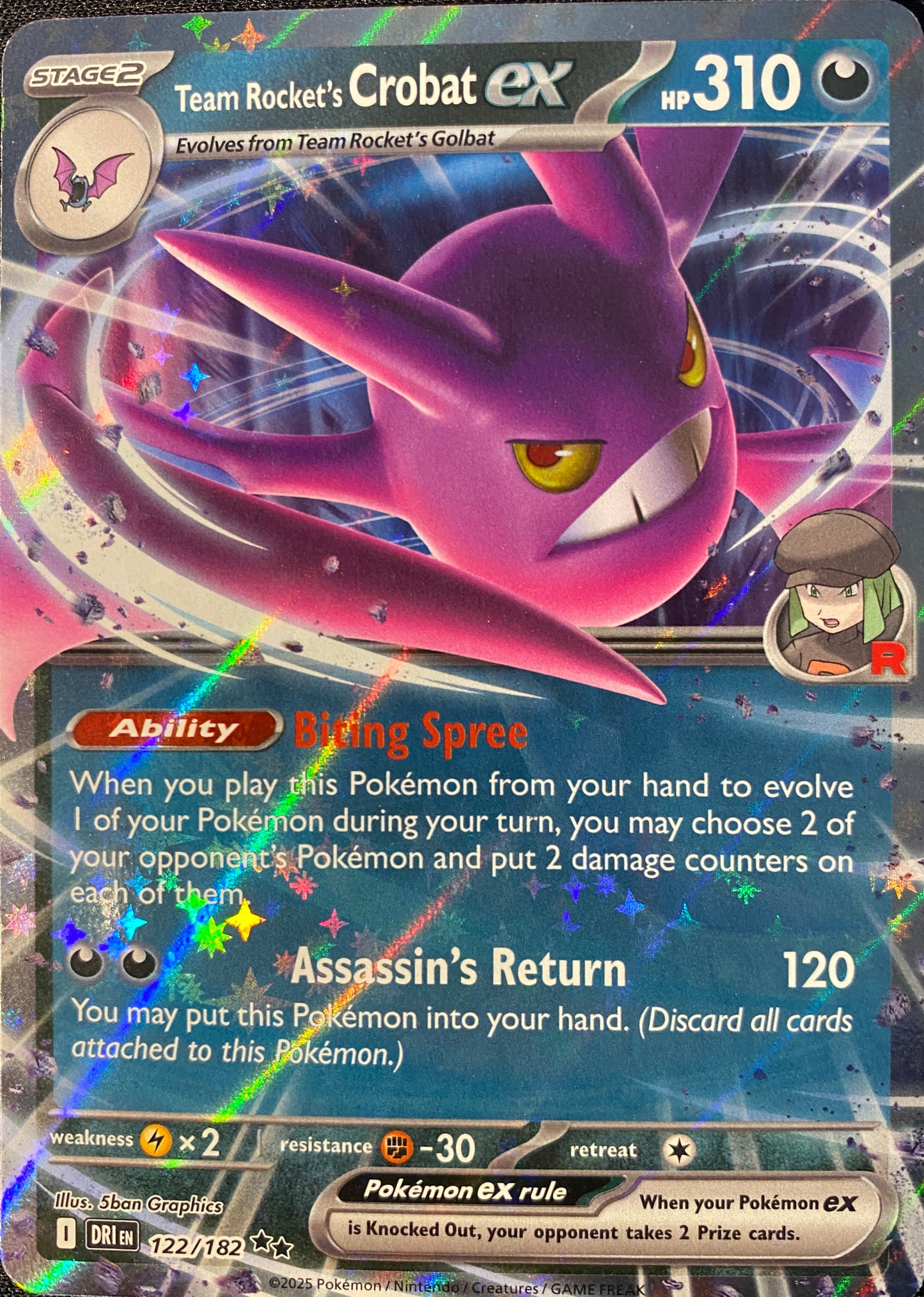 Team Rocket's Crobat ex - 122/182