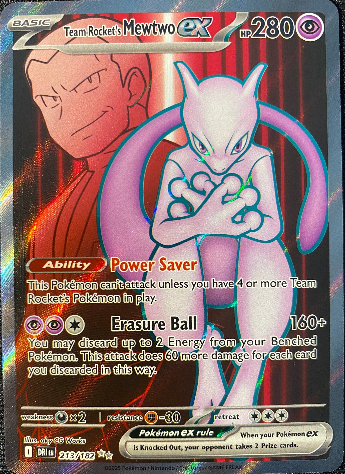 Team Rocket's Mewtwo ex - 213/182