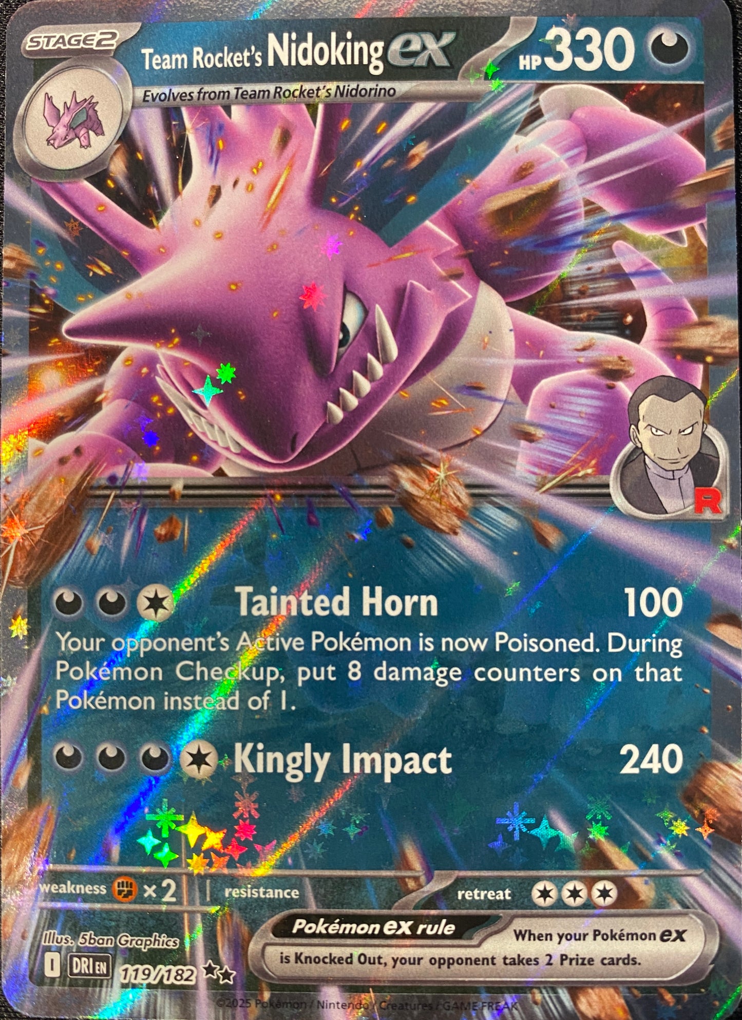 Team Rocket's Nidoking ex - 119/182
