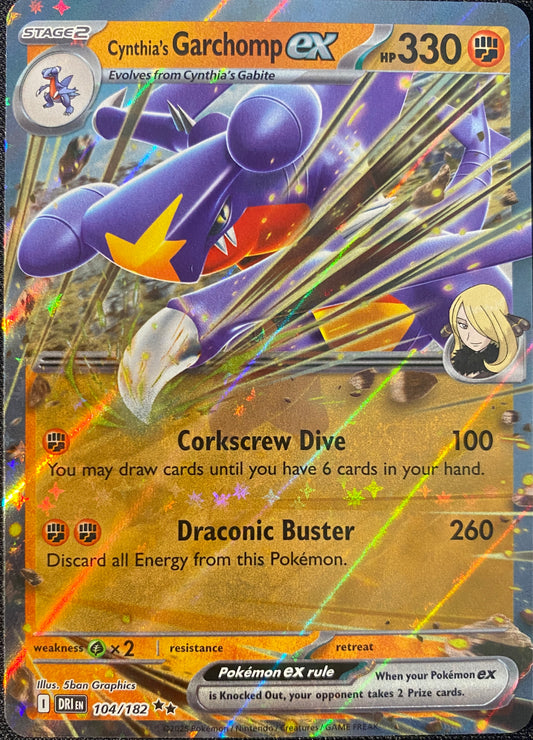 Cynthia's Garchomp ex - 104/182