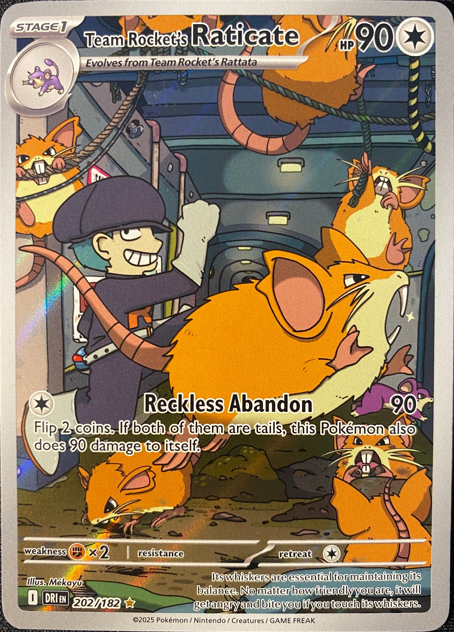 Team Rocket's Raticate - 202/182