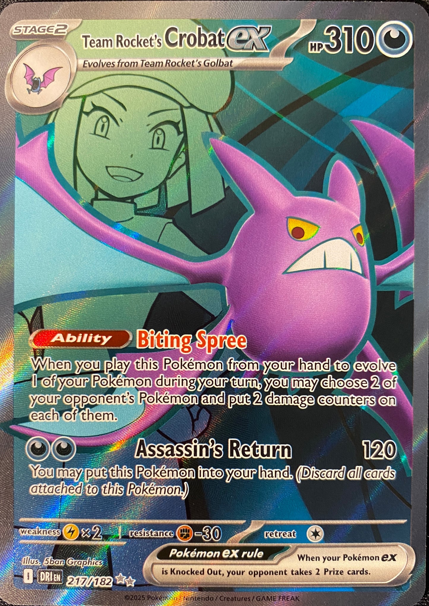 Team Rocket's Crobat ex - 217/182