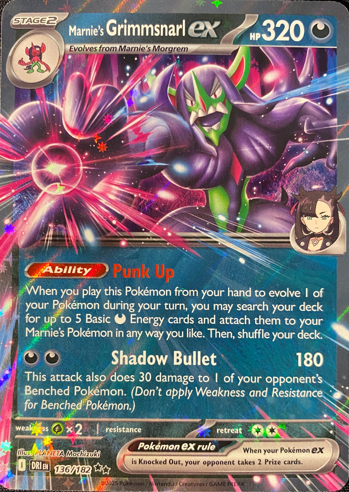 Marnie's Grimmsnarl ex - 136/182