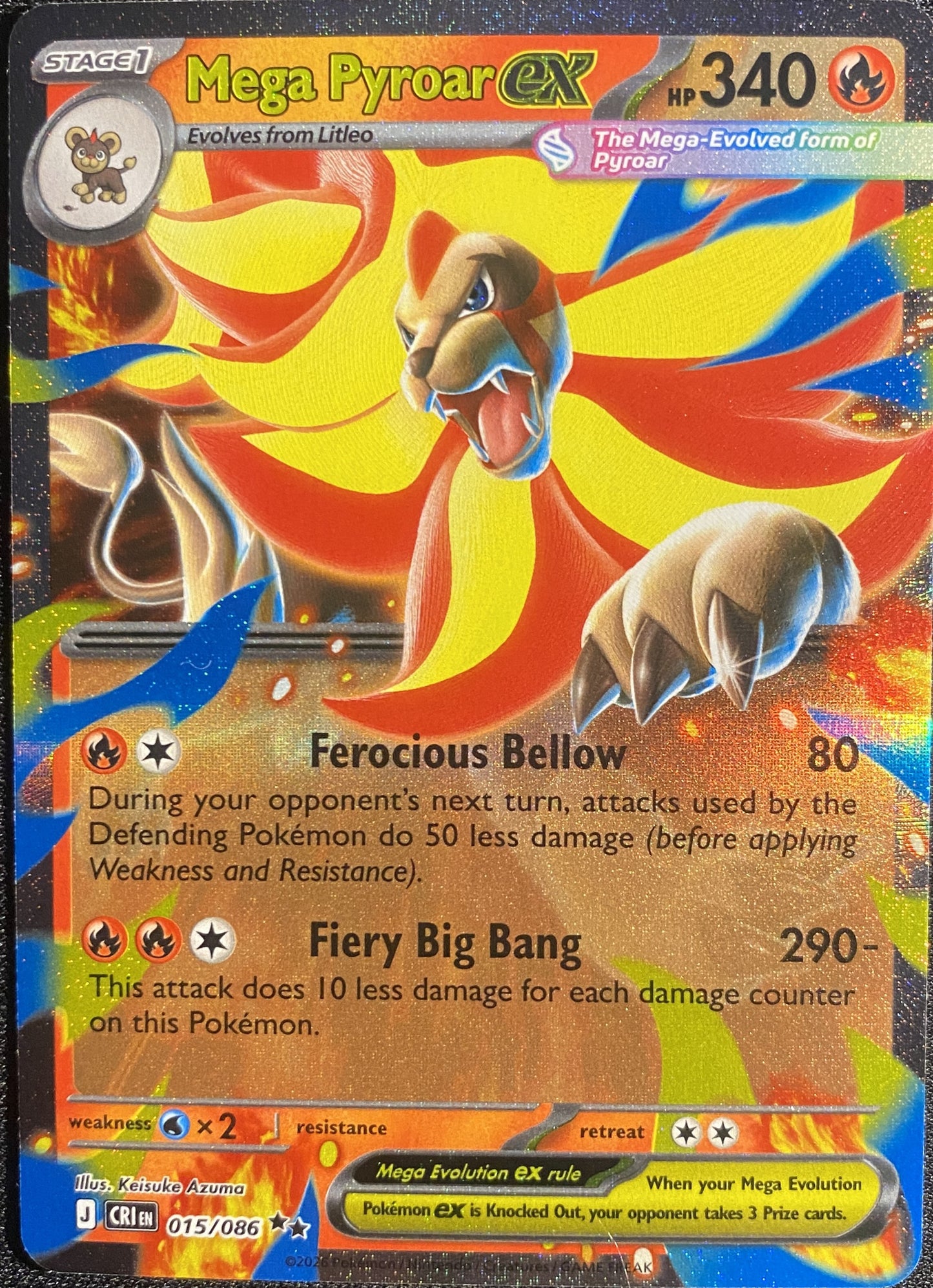 Mega Pyroar ex - 015/086