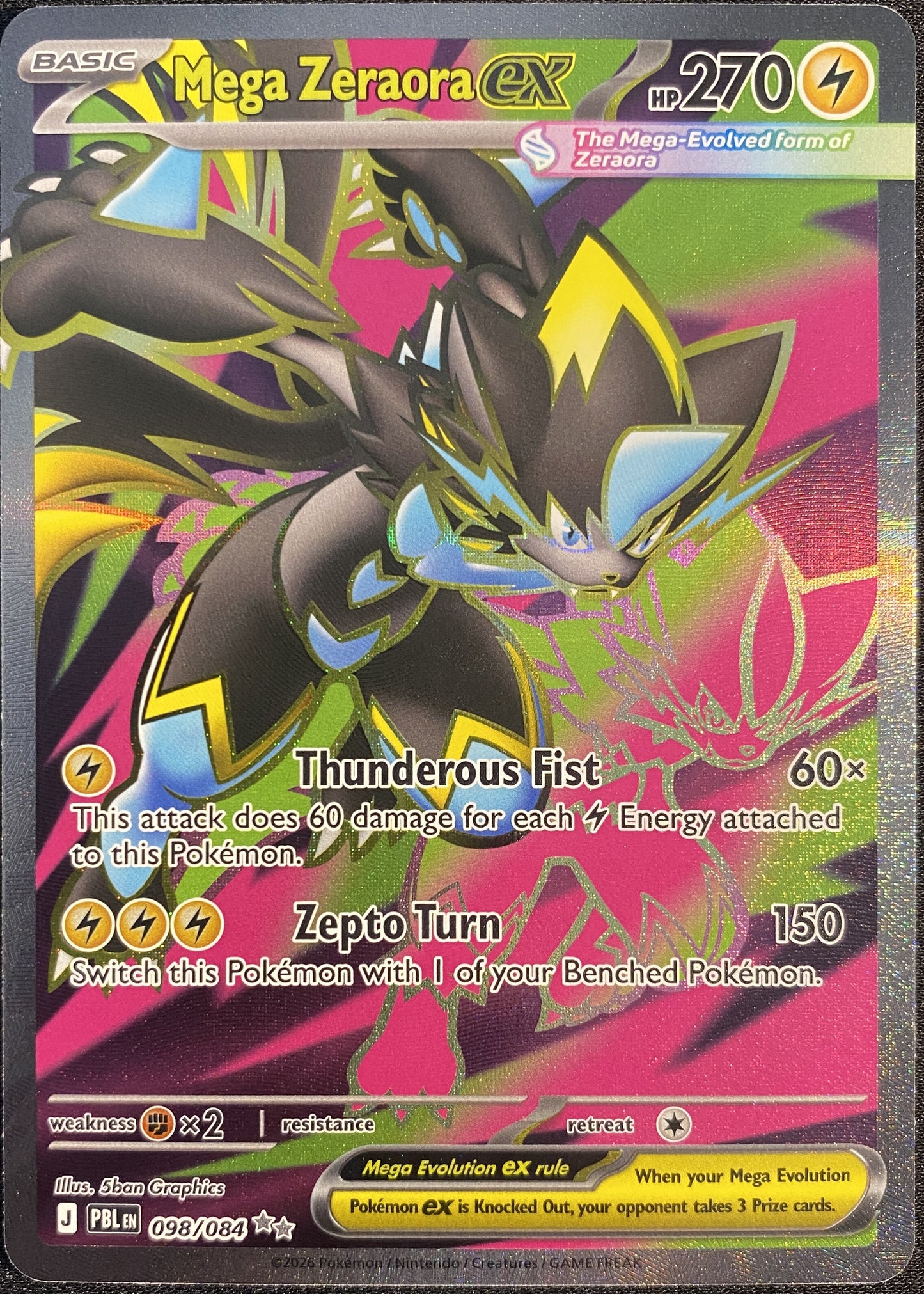 Mega Zeraora ex - 098/084