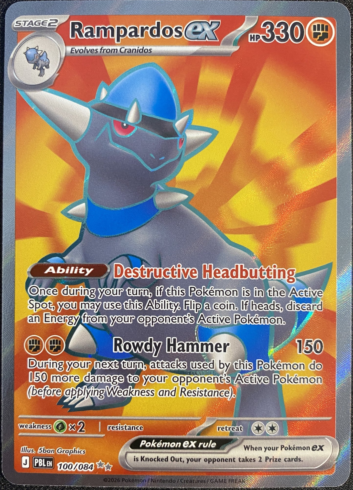 Rampardos ex - 100/084